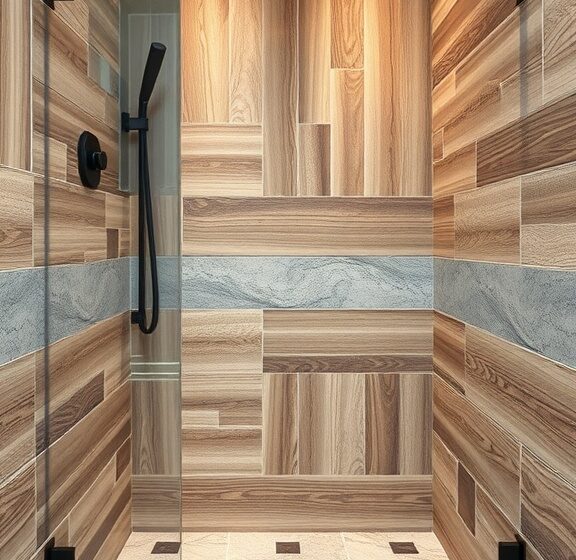  10 Stunning Wood Look Tile Shower Wall Ideas to Transform Your Bathroom