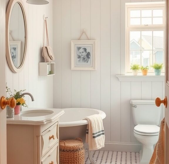 12 Must-Have Items for a Vintage Farmhouse Bathroom Makeover