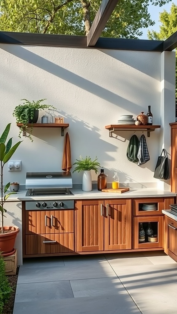 small outdoor kitchen design