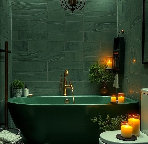 Green and Black Bathroom Ideas