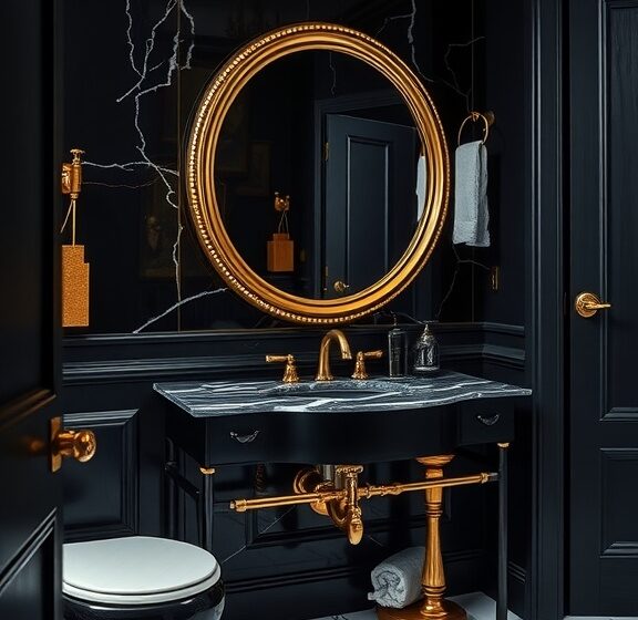 Black and Gold Bathroom Ideas