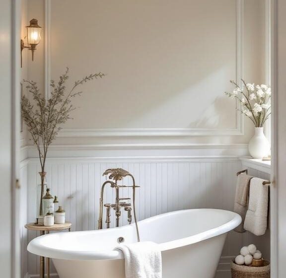 clawfoot tub bathroom