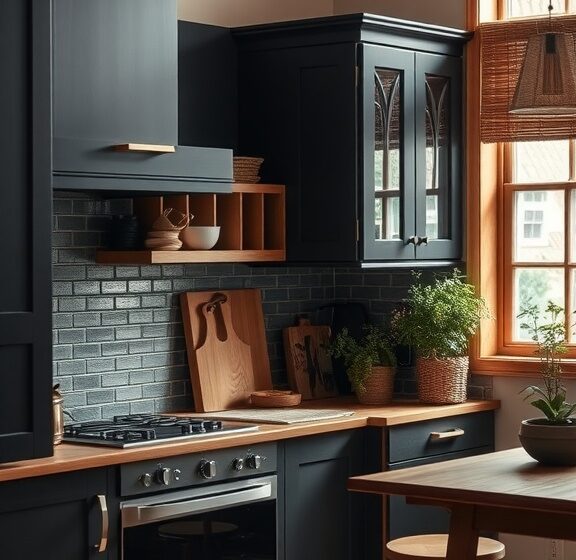 13 Stunning Ideas for Black Kitchen Cabinets
