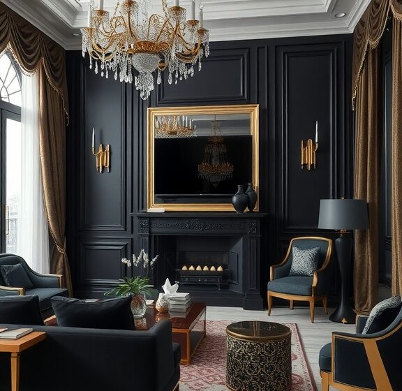 10 Stunning Black Living Room Ideas for Your Apartment