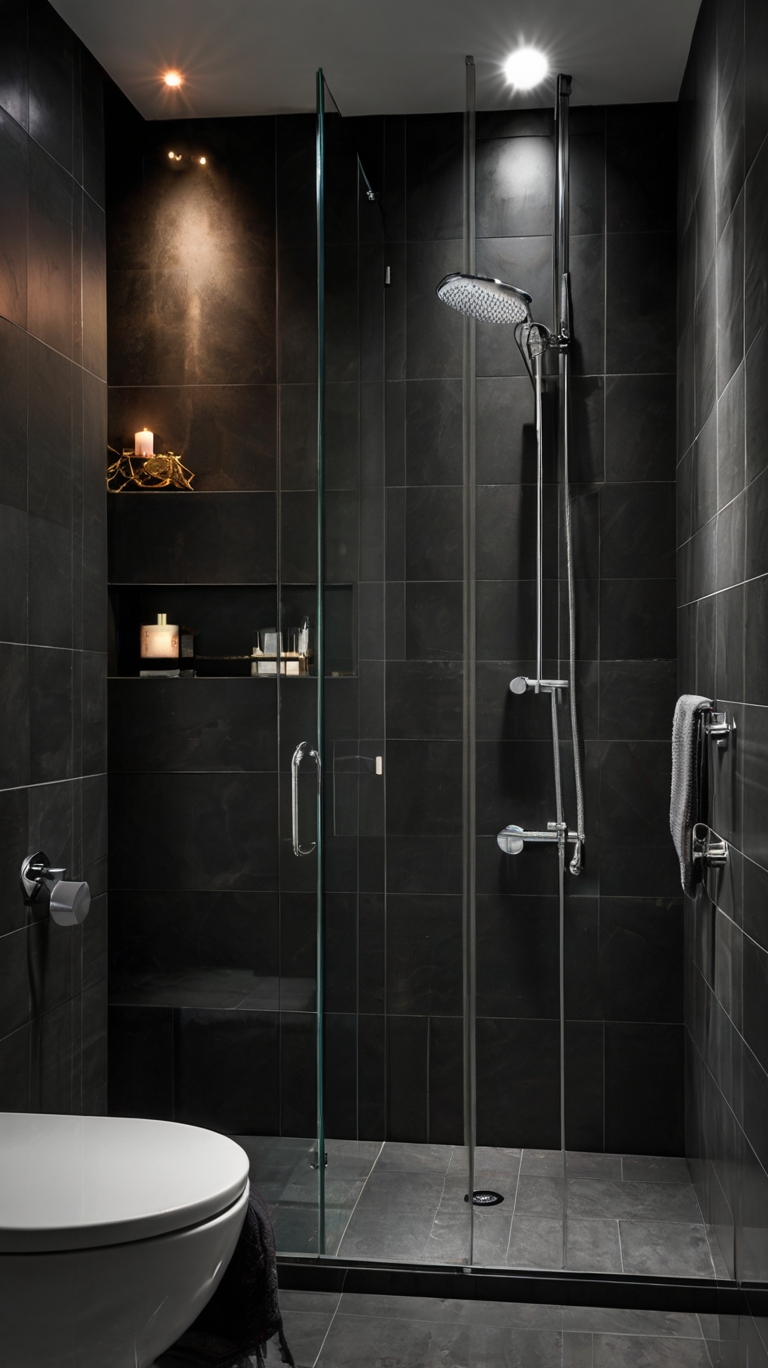 17 Black Tile Bathroom Ideas for a Bold and Elegant Look