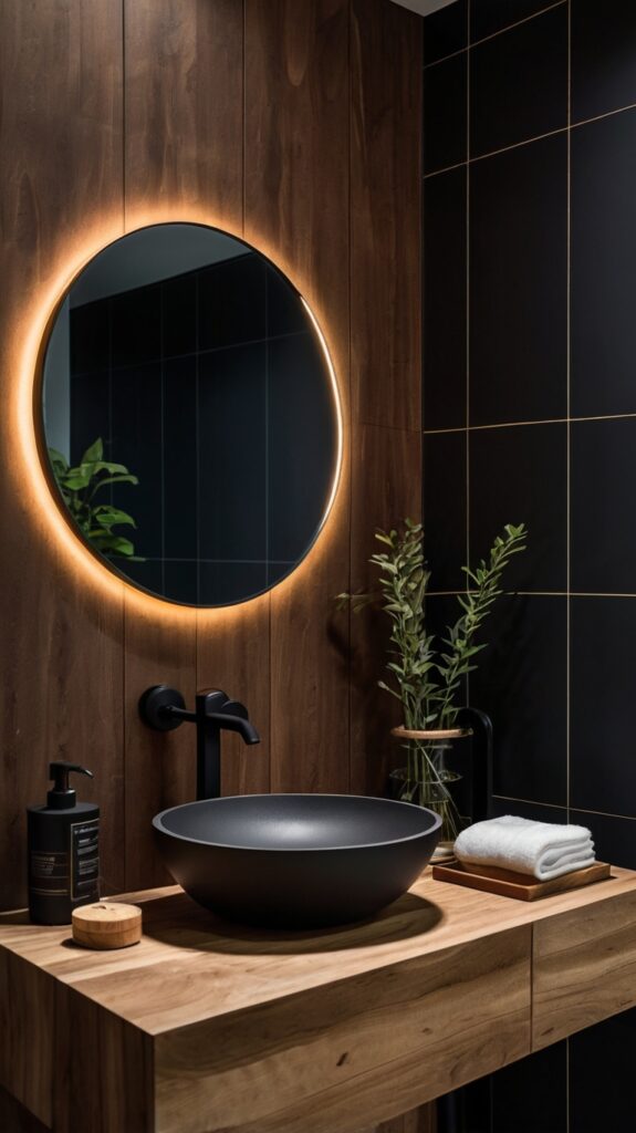 Black Tile Bathroom Ideas