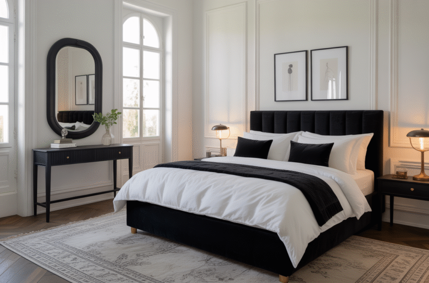 Black and White Bedroom Ideas