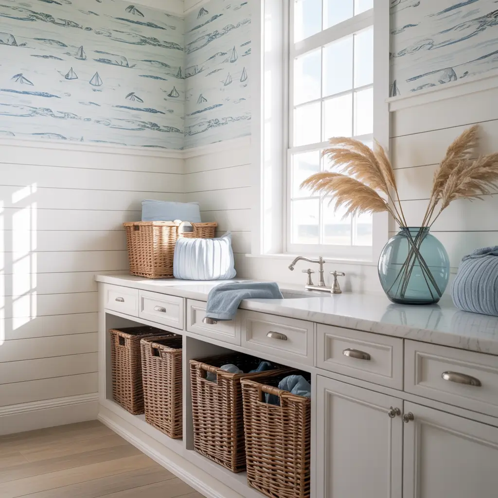 Laundry Room Wallpaper