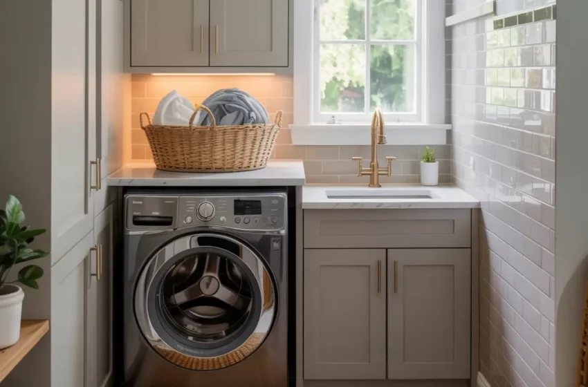  15 Clever Narrow Laundry Room Storage Hacks
