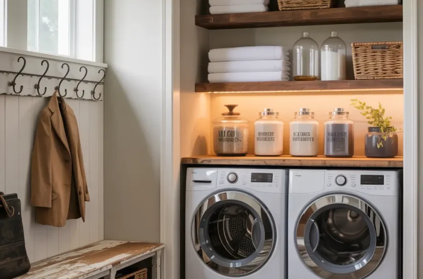  15 Dreamy Laundry Room Mud Room Combo Makeover Ideas