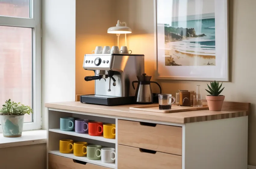  15 Easy Coffee Bar Ideas for Small Spaces Space Saving