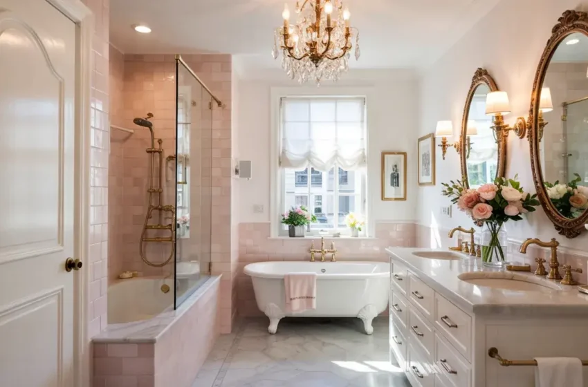  15 Creative Pink Tile Bathroom Ideas for Unique Style