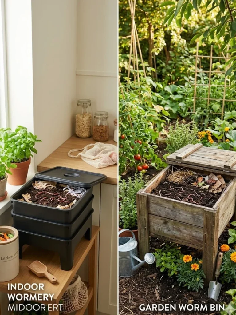 Indoor vs Outdoor Worm Bins