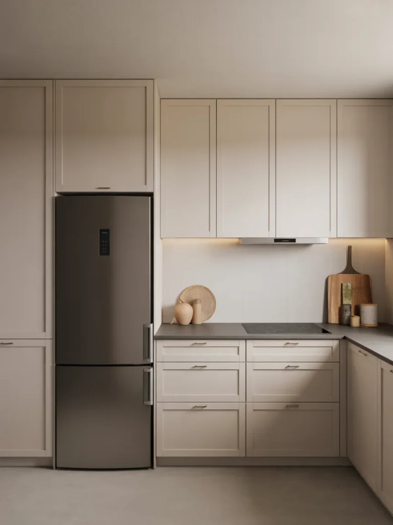 Install Custom Cabinets Above the Fridge