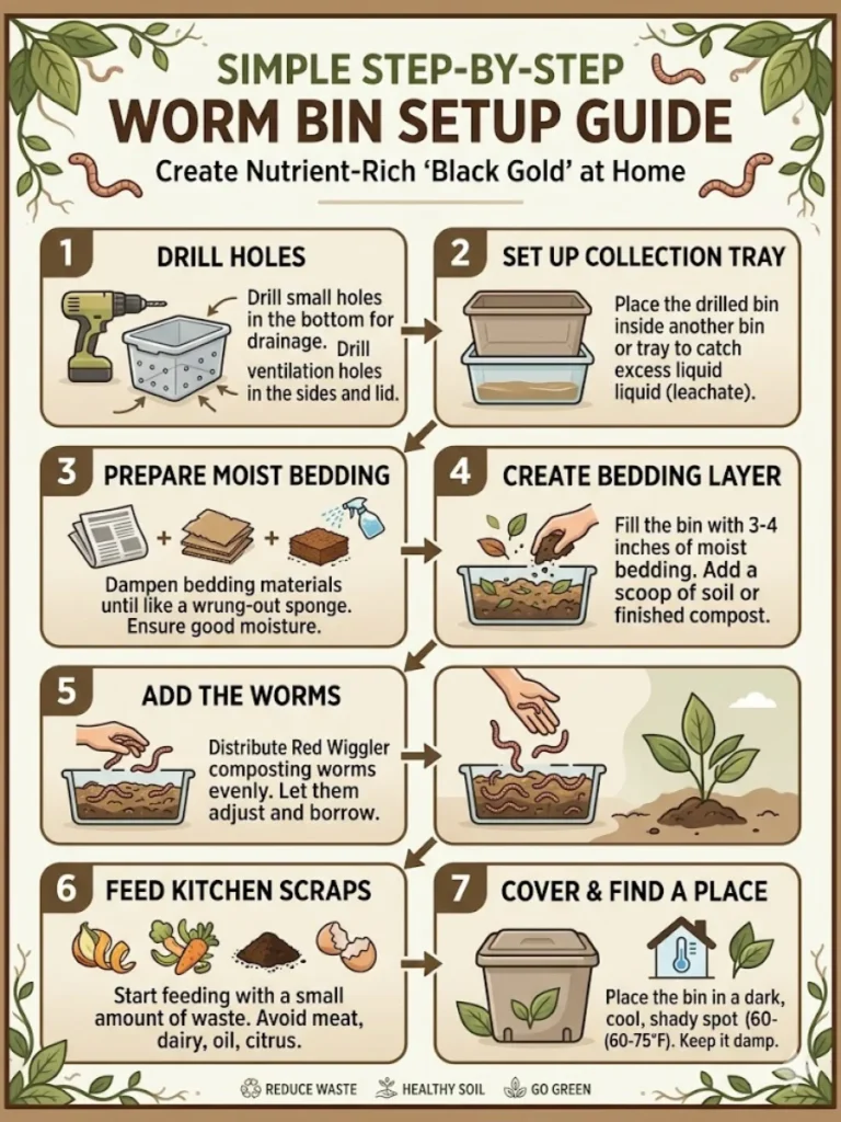 Step by Step Guide to Building Your Worm Bin