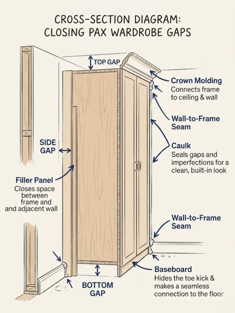 Filler Panels and Trim, the Actual Built-In Look