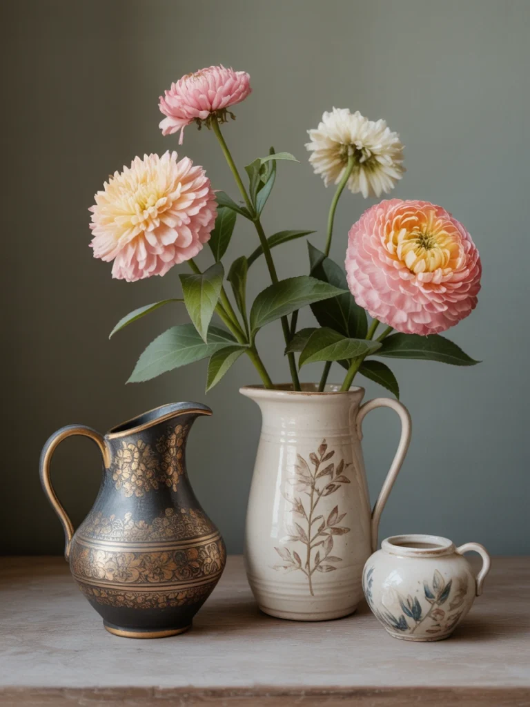 Floral Ceramics and Vessels