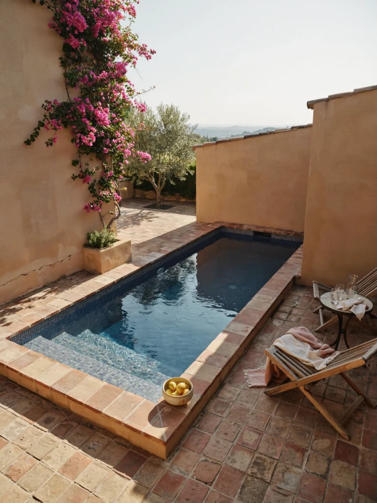 Mediterranean Tiled Pool
