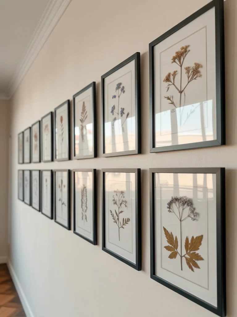 Pressed Florals as Art