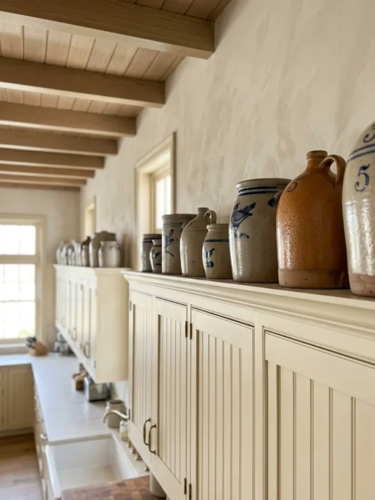 Stoneware Crock Row